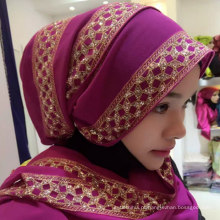 Hangzhou Fábrica mulheres hijab estilo Islâmico árabe uma peça hijab cachecol para a primavera